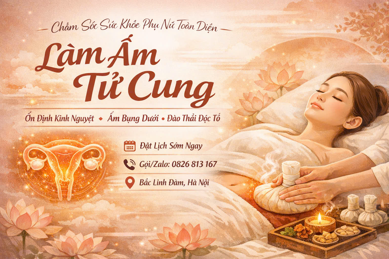 Làm Ấm Tử Cung – Chăm Tử Cung Cho Phụ Nữ