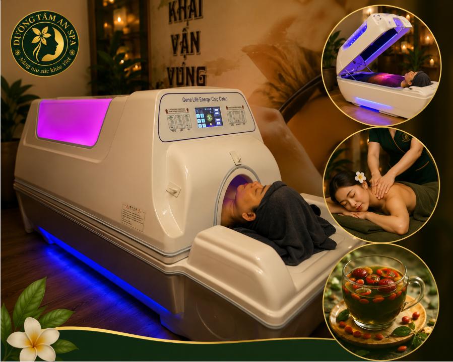 Xông Hơi Massage Linh Đàm | Xông Khô Máy Cộng Hưởng Từ & Massage Body