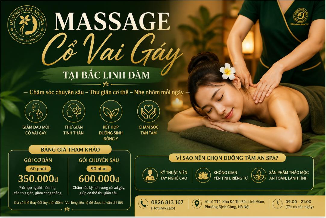 Massage Cổ Vai Gáy Tại Bắc Linh Đàm – Chăm Sóc Chuyên Sâu