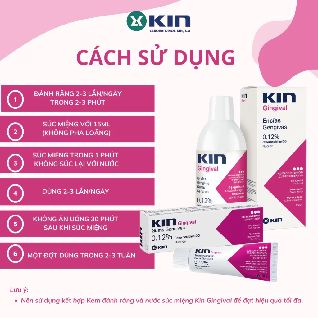 Kem đánh răng Kin Gingival – Sạch răng, chăm sóc nướu (75 ml / 90 g)