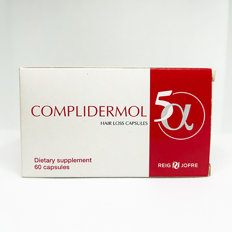 Viên uống Complidermol 5 Alpha ngăn ngừa rụng tóc do rối loạn nội tiết tố nữ (60 viên)