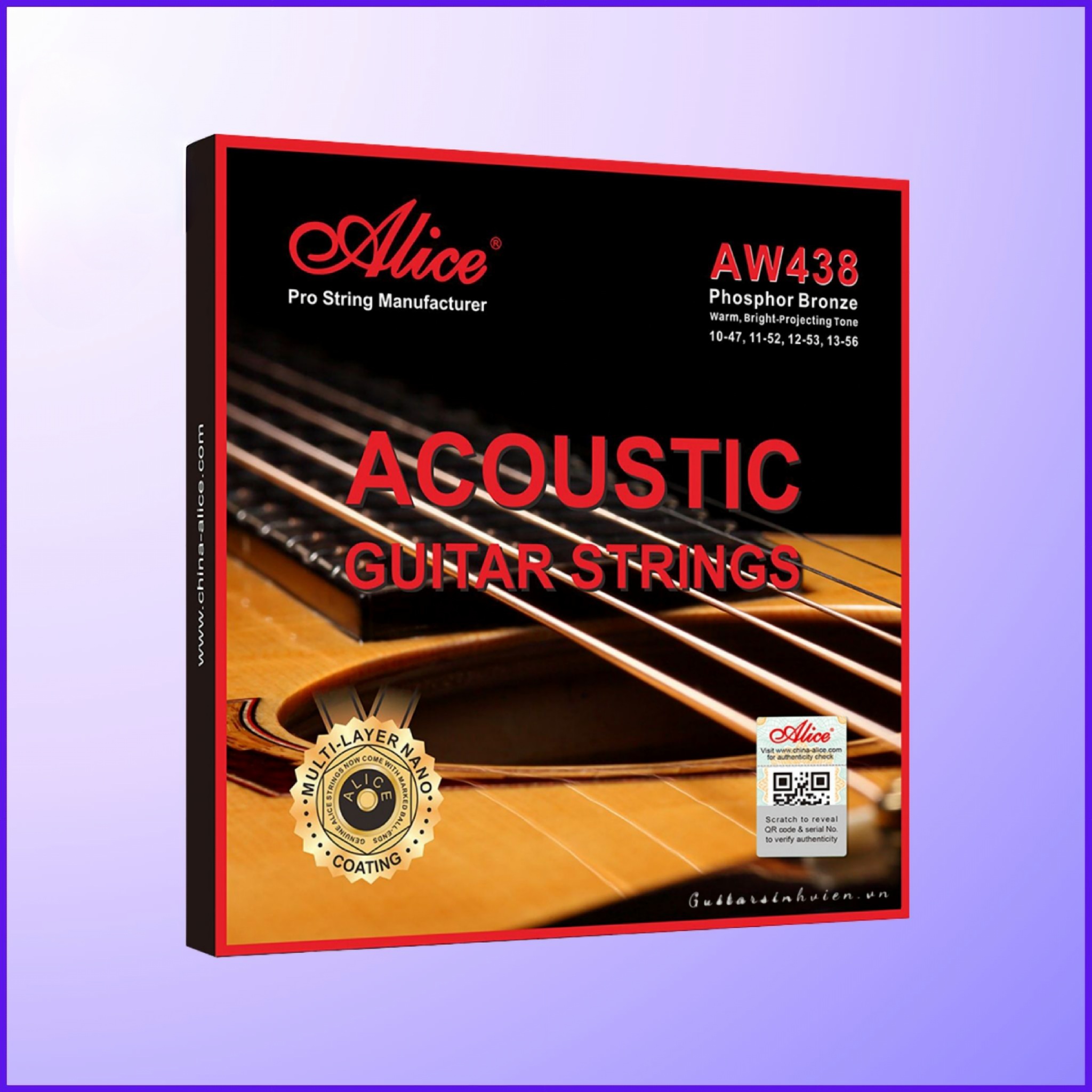 Bộ dây guitar aucoustic Alice AW438