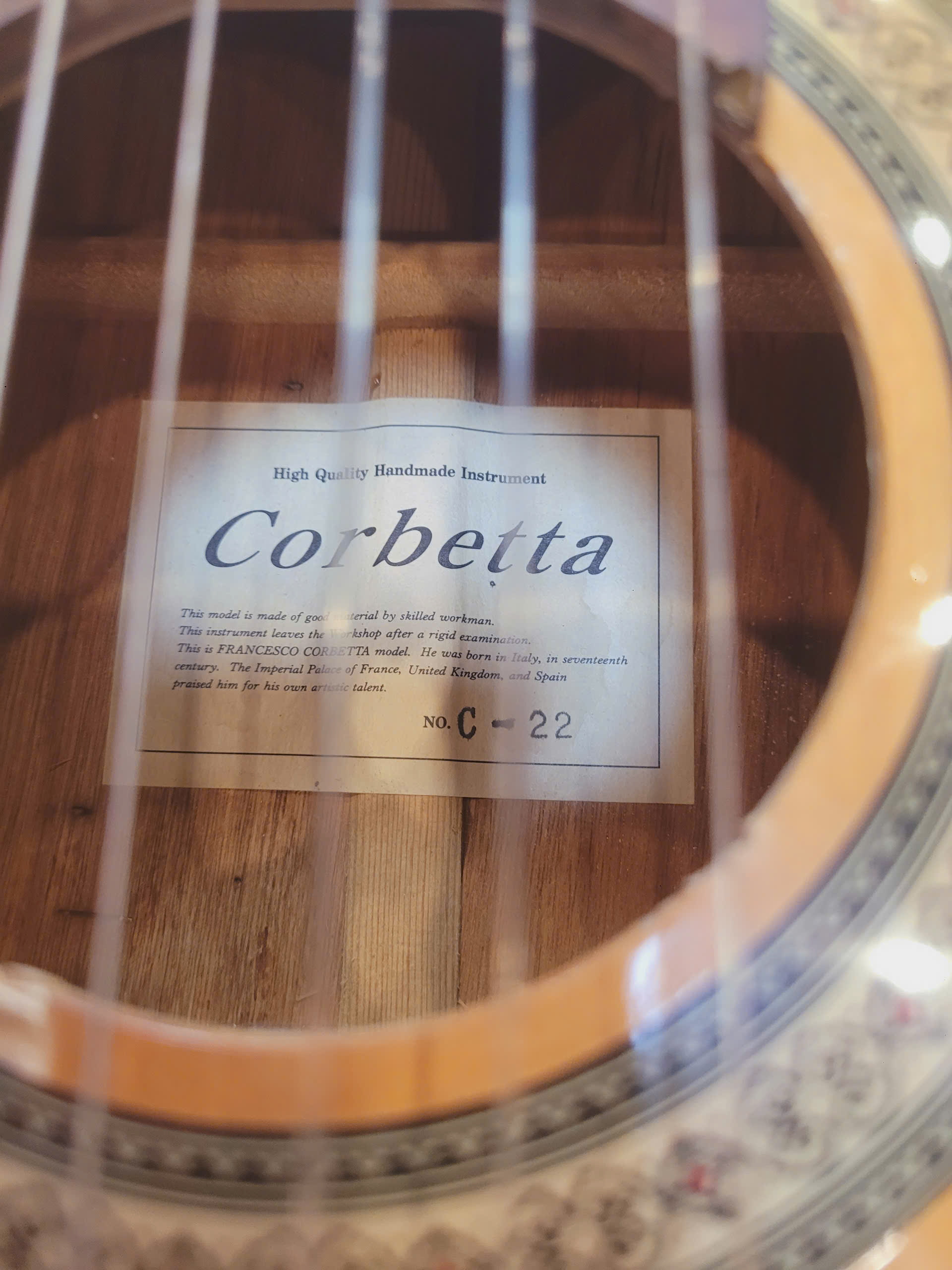 ĐÀN GUITAR CLASSIC CORBETTA - NO. C-22