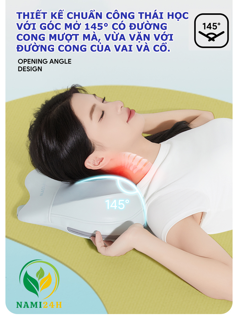 Máy mát xa cổ và lưng hồng ngoại đa năng