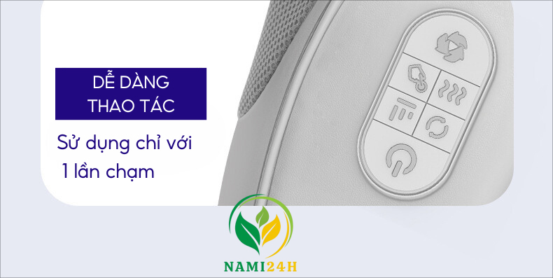 Gối massage hồng ngoại cổ vai gáy