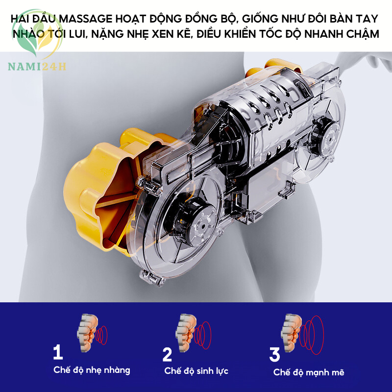 Gối massage hồng ngoại cổ vai gáy