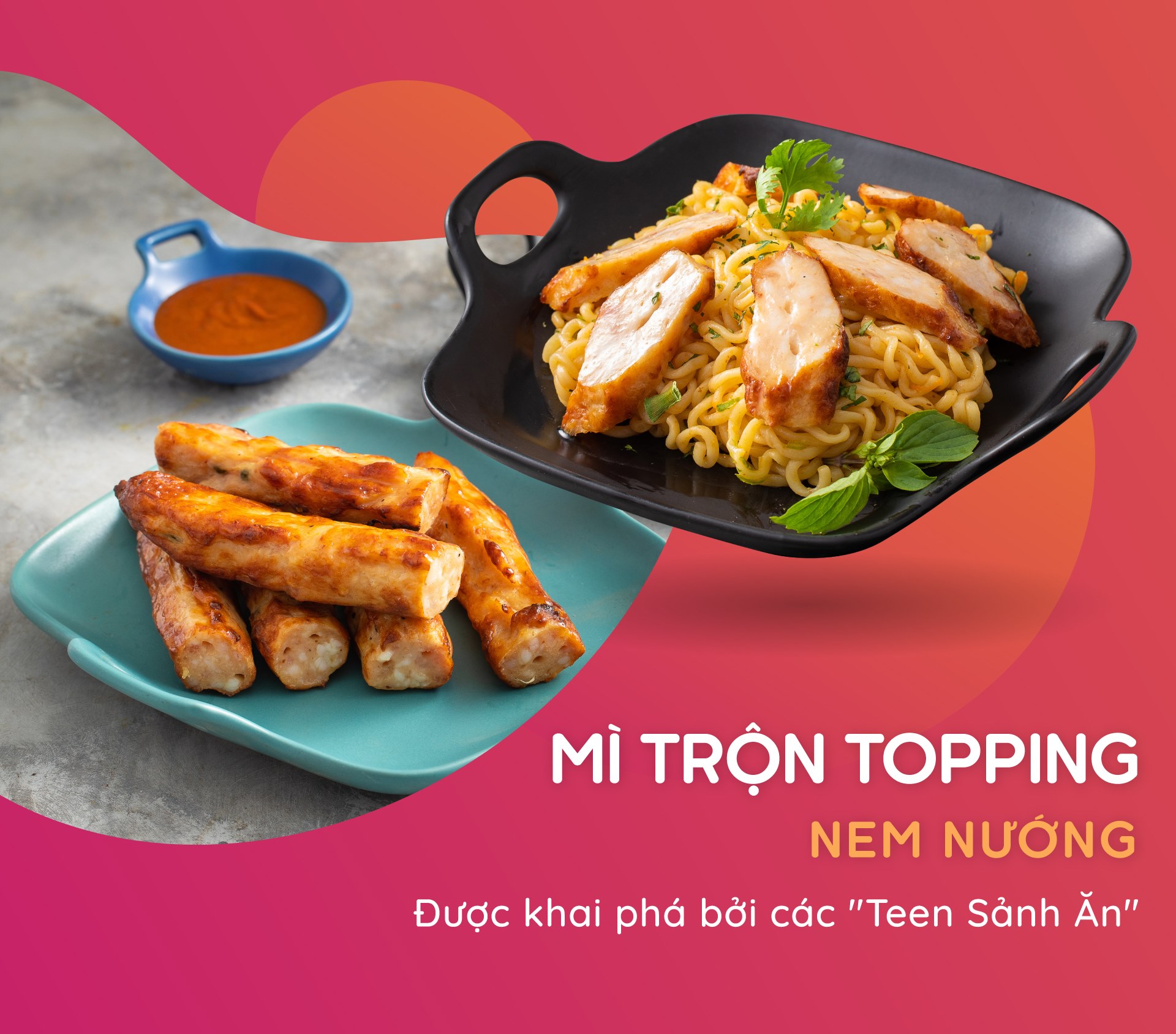 Hướng dẫn làm món mì trộn Indomie với Nem Lụi Nướng Luji