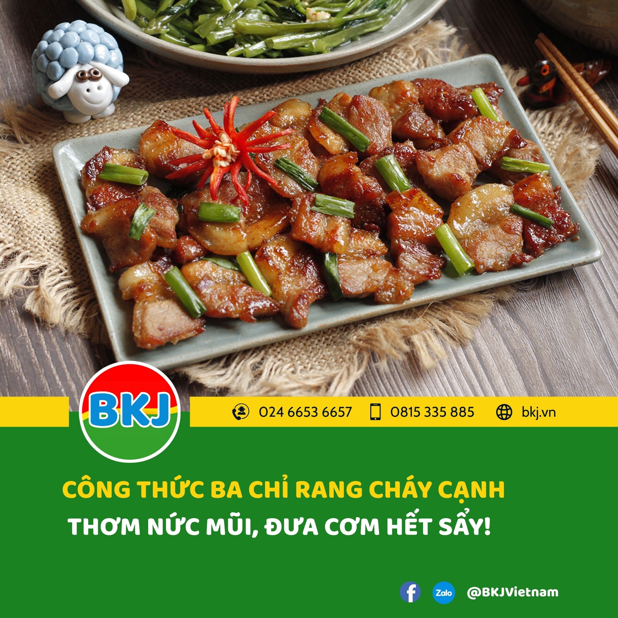 CÔNG THỨC BA CHỈ RANG CHÁY CẠNH - THƠM NỨC MŨI, ĐƯA CƠM HẾT SẨY!