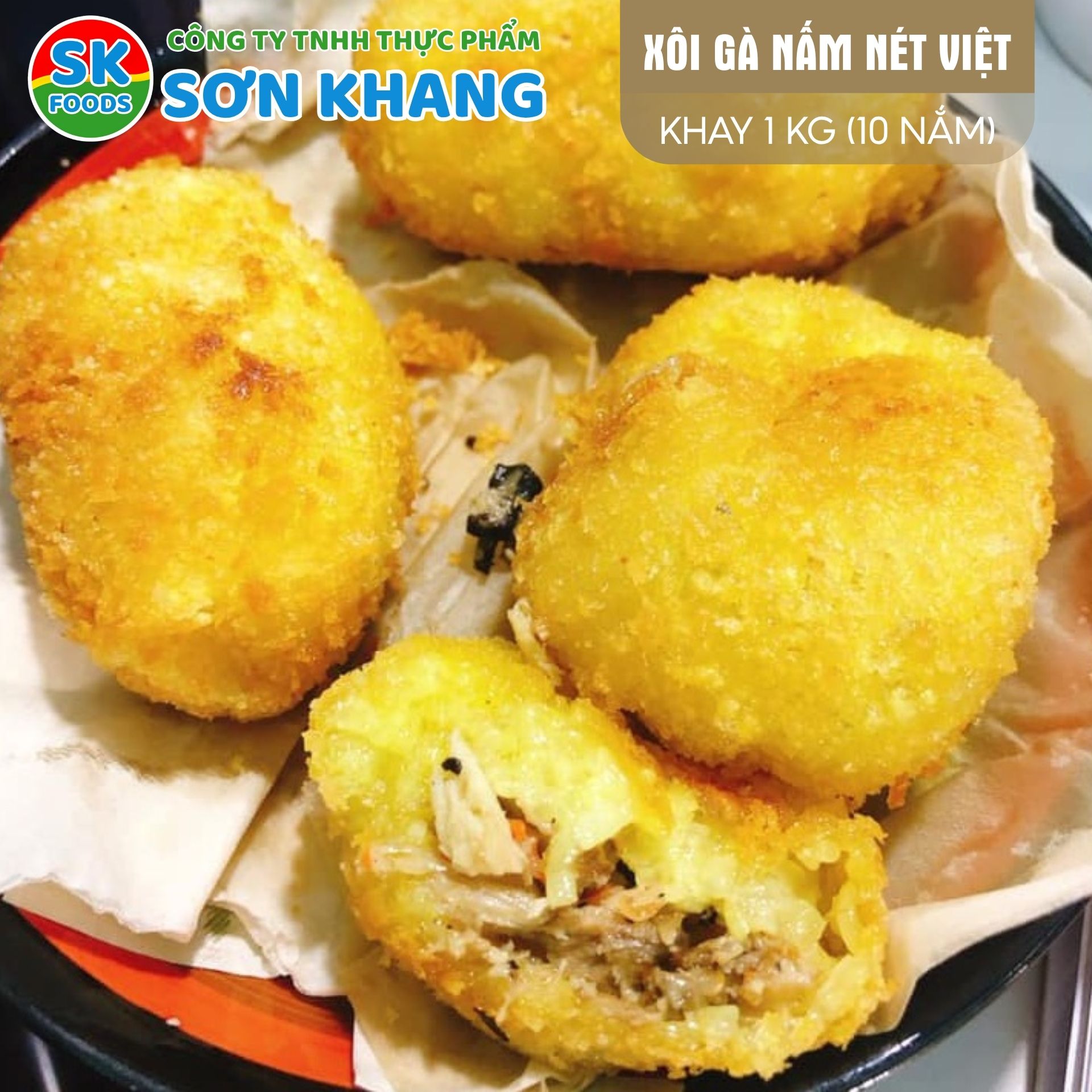 Xôi Gà Nấm Nét Việt 1kg (10 Nắm)