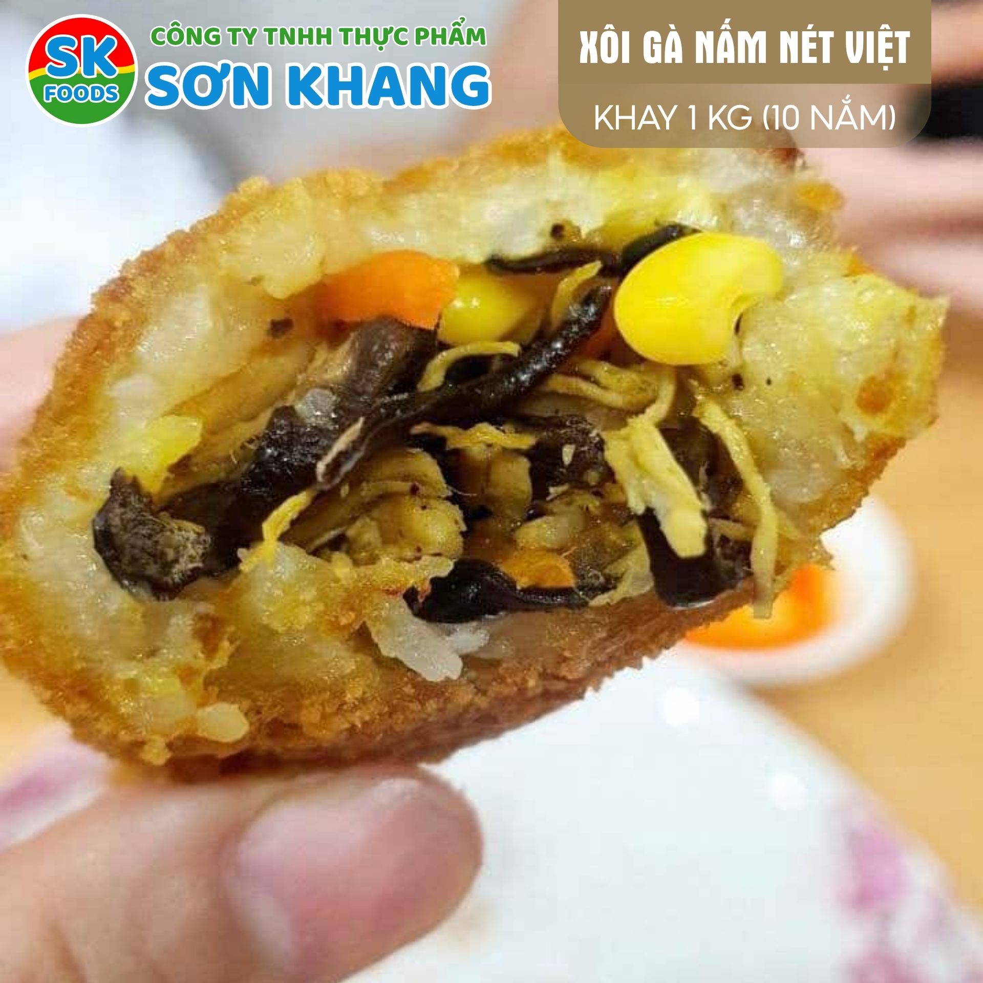 Xôi Gà Nấm Nét Việt 1kg (10 Nắm)