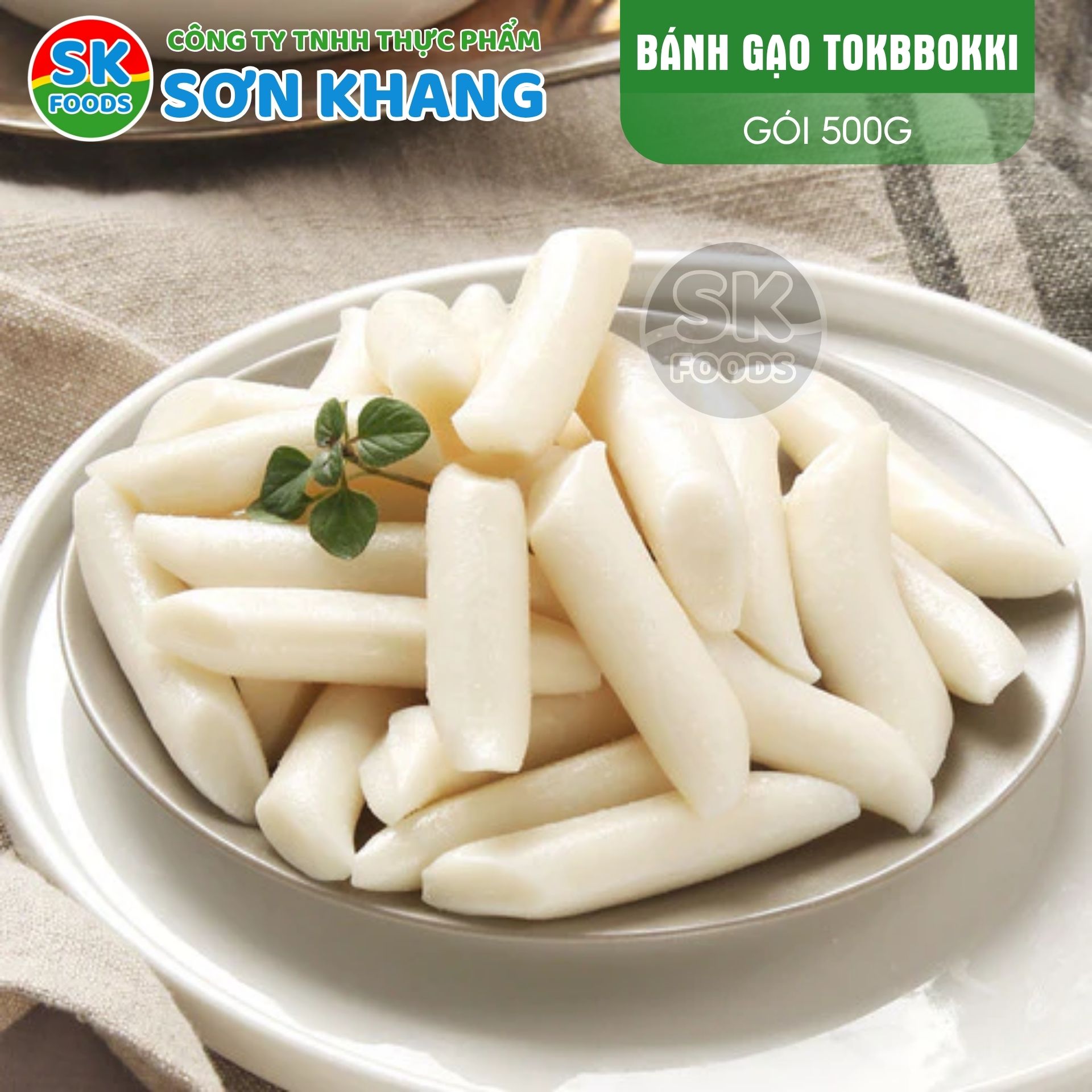 Bánh gạo Hàn Quốc Tokbokki Leefood 500g