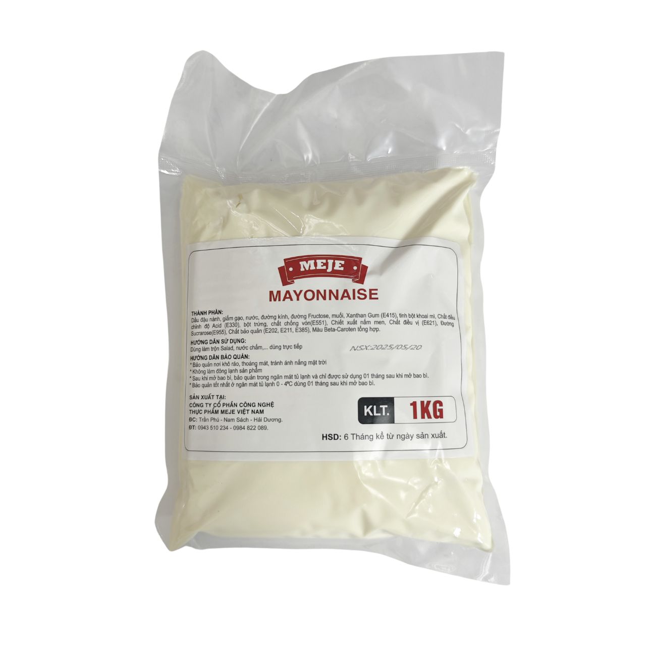 Xốt Mayonaise Meje Túi 1kg