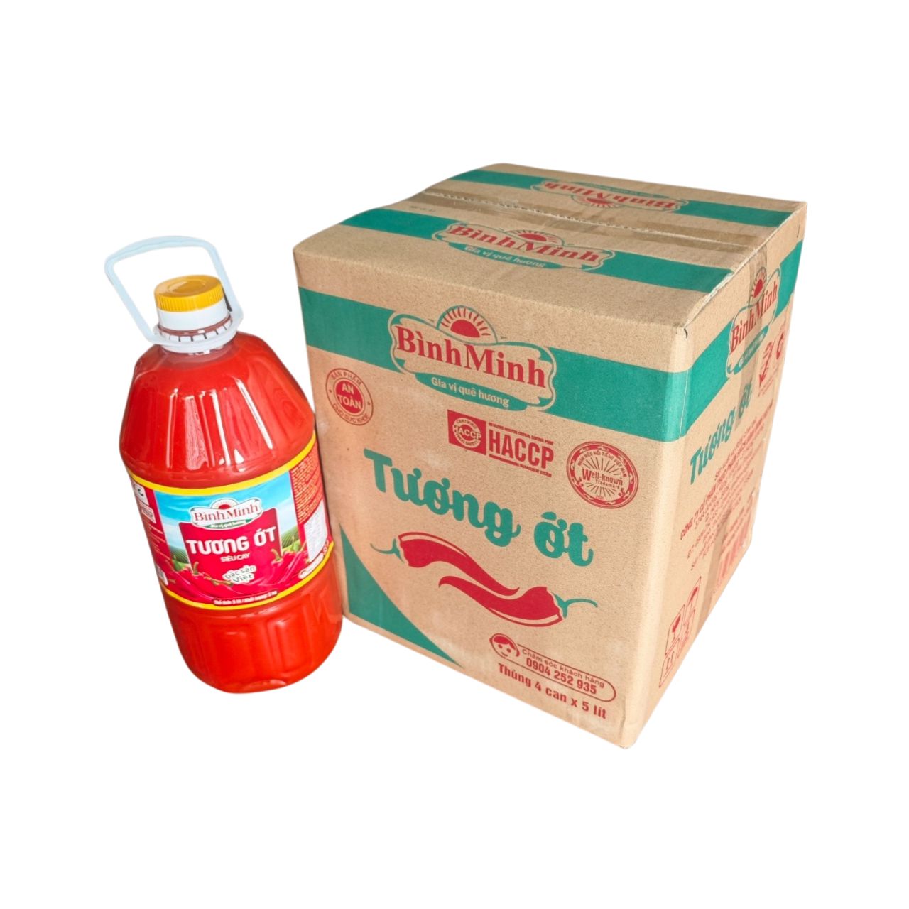 Tương Ớt Bình Minh Gia vị Quê Hương 5 Lít