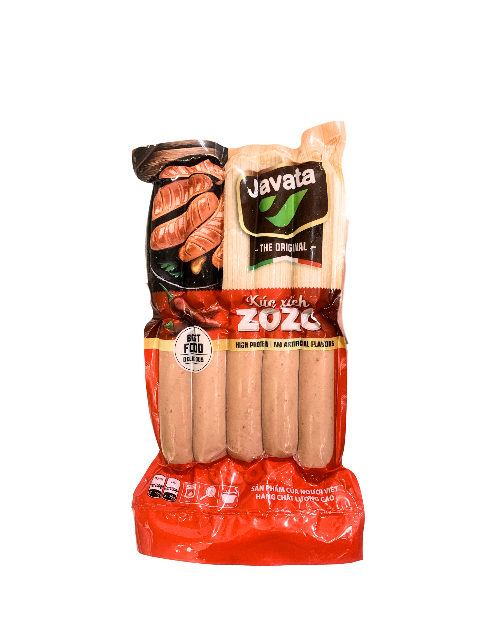 Xúc xích ZoZo Javata Dài 500g (10 Chiếc)