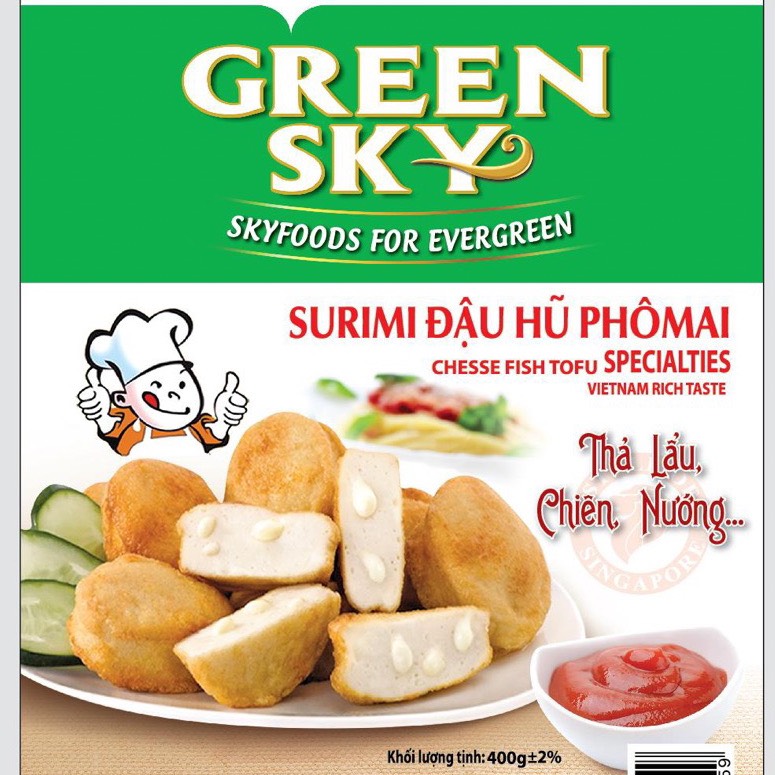 Đậu Hũ Phô Mai Green Sky 400g (20 viên)