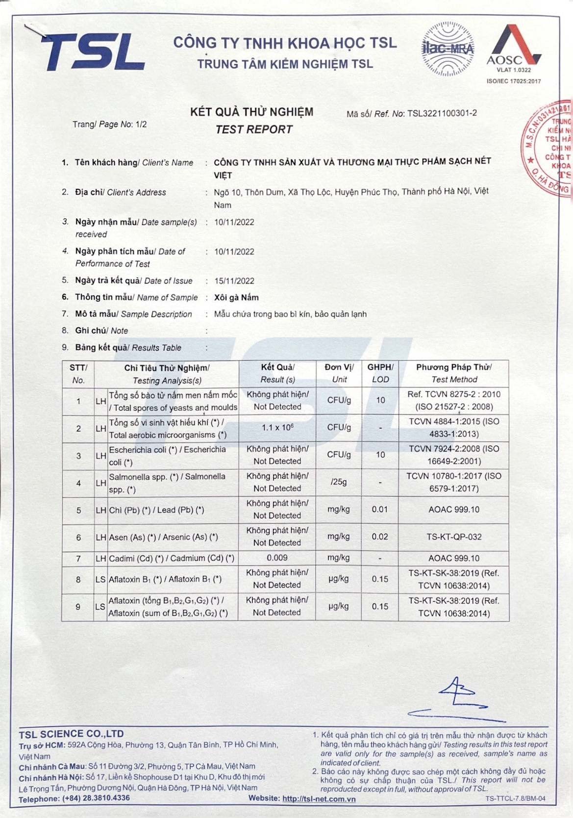 Xôi Gà Nấm Nét Việt 1kg (10 Nắm)