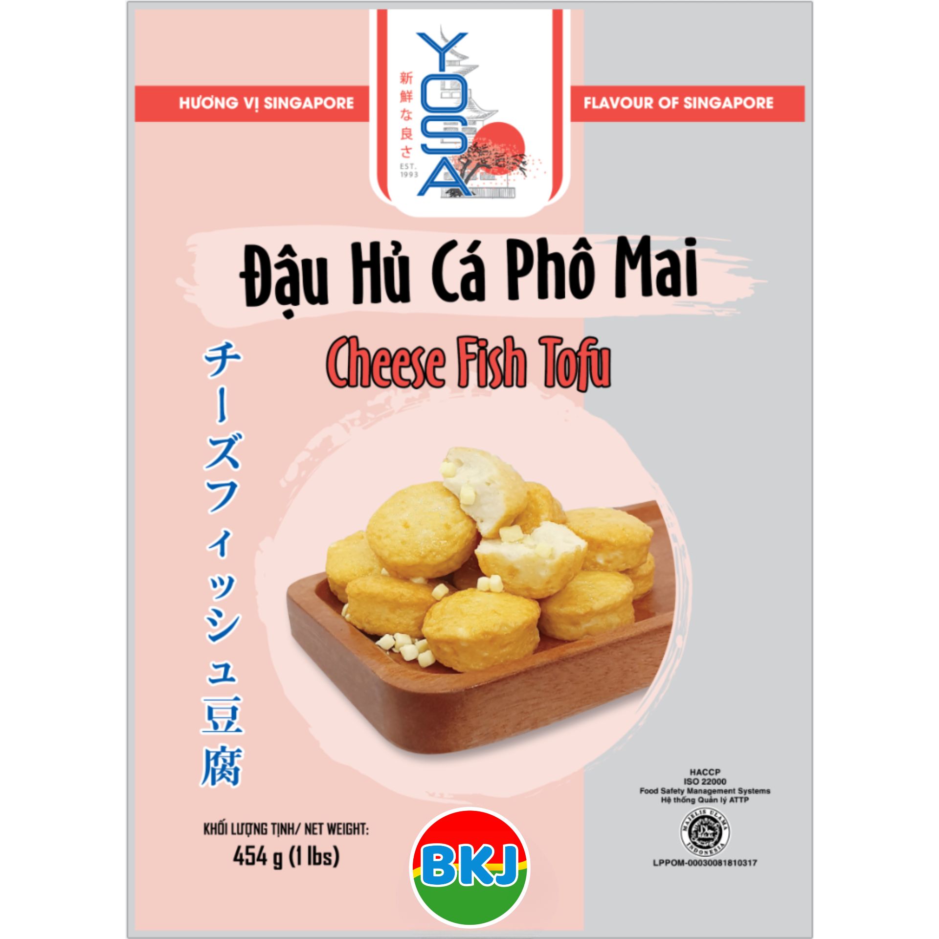 Đậu Hũ Cá Phô Mai YOSA 454g