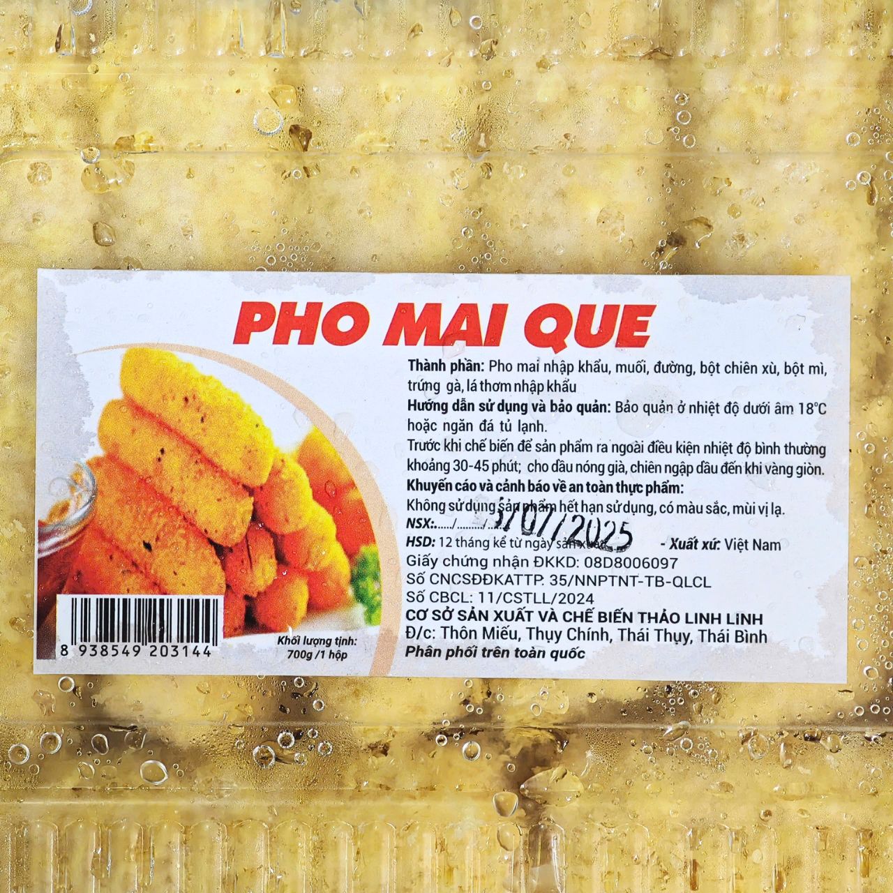 Phô Mai Que Thảo Linh Linh 700g (20 Chiếc)
