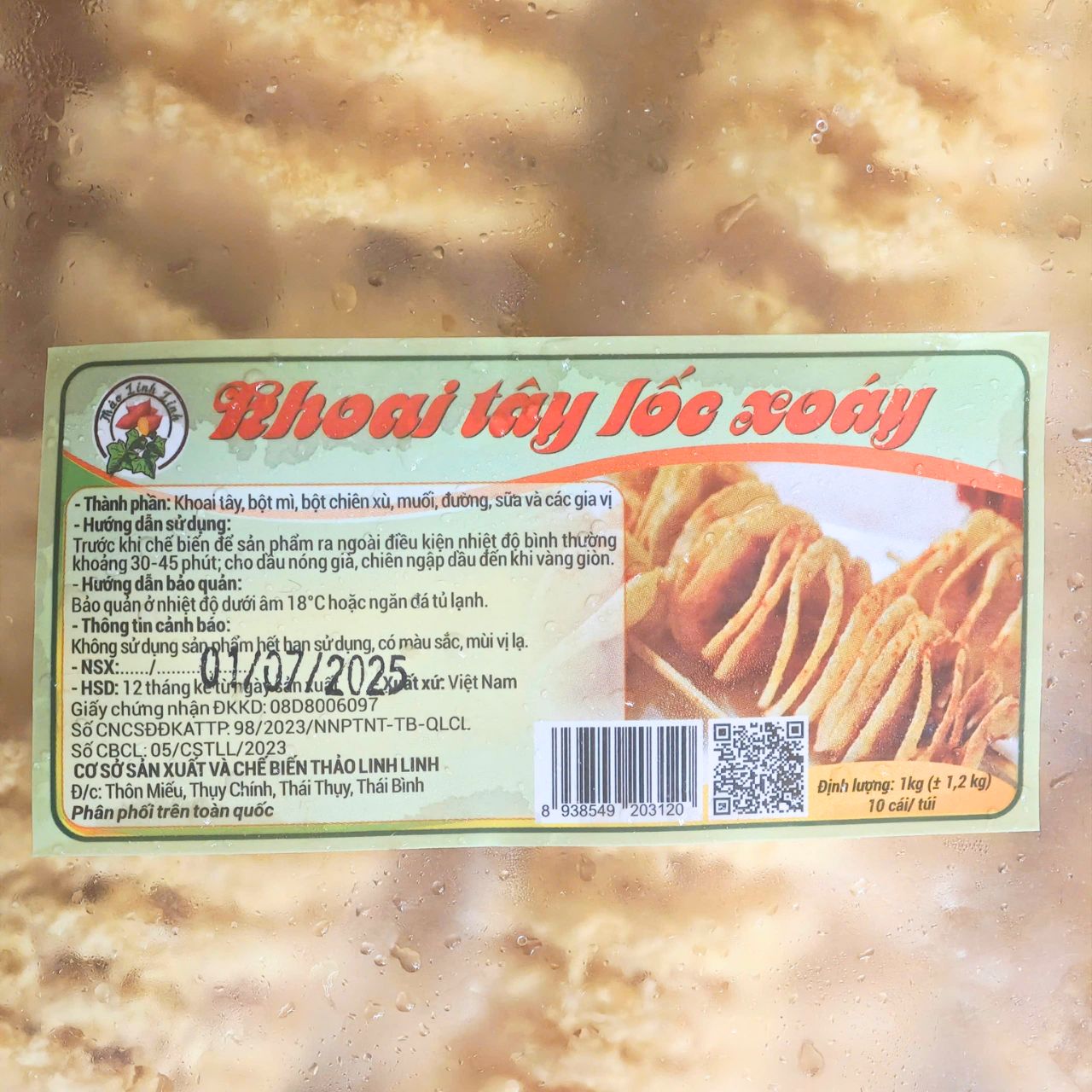 Khoai Tây Lốc Xoáy Thảo Linh Linh 1kg (10 Chiếc)