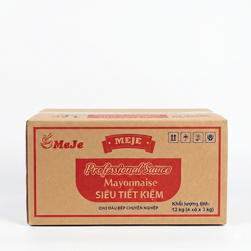 Xốt Mayonnaise MEJE Siêu Tiết Kiệm - Xô 3kg