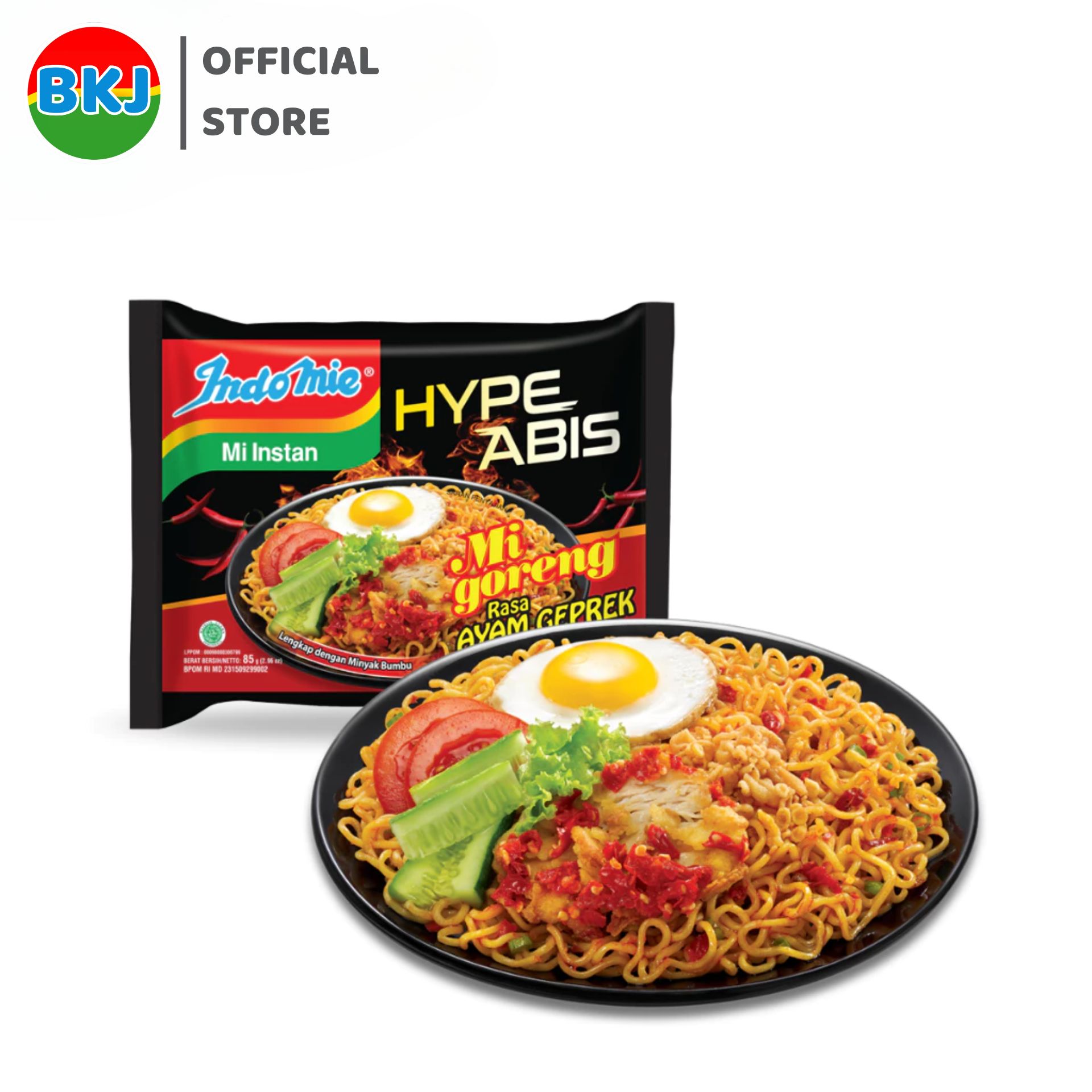 Thùng 40 Gói Mì trộn Indomie Vị Gà Giòn Siêu Cay 85g