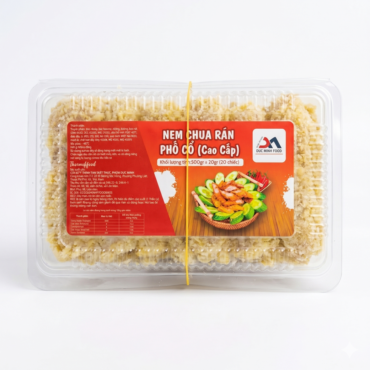 Nem Chua Rán Phố Cổ Cao Cấp Đức Minh 500g (20 Chiếc)