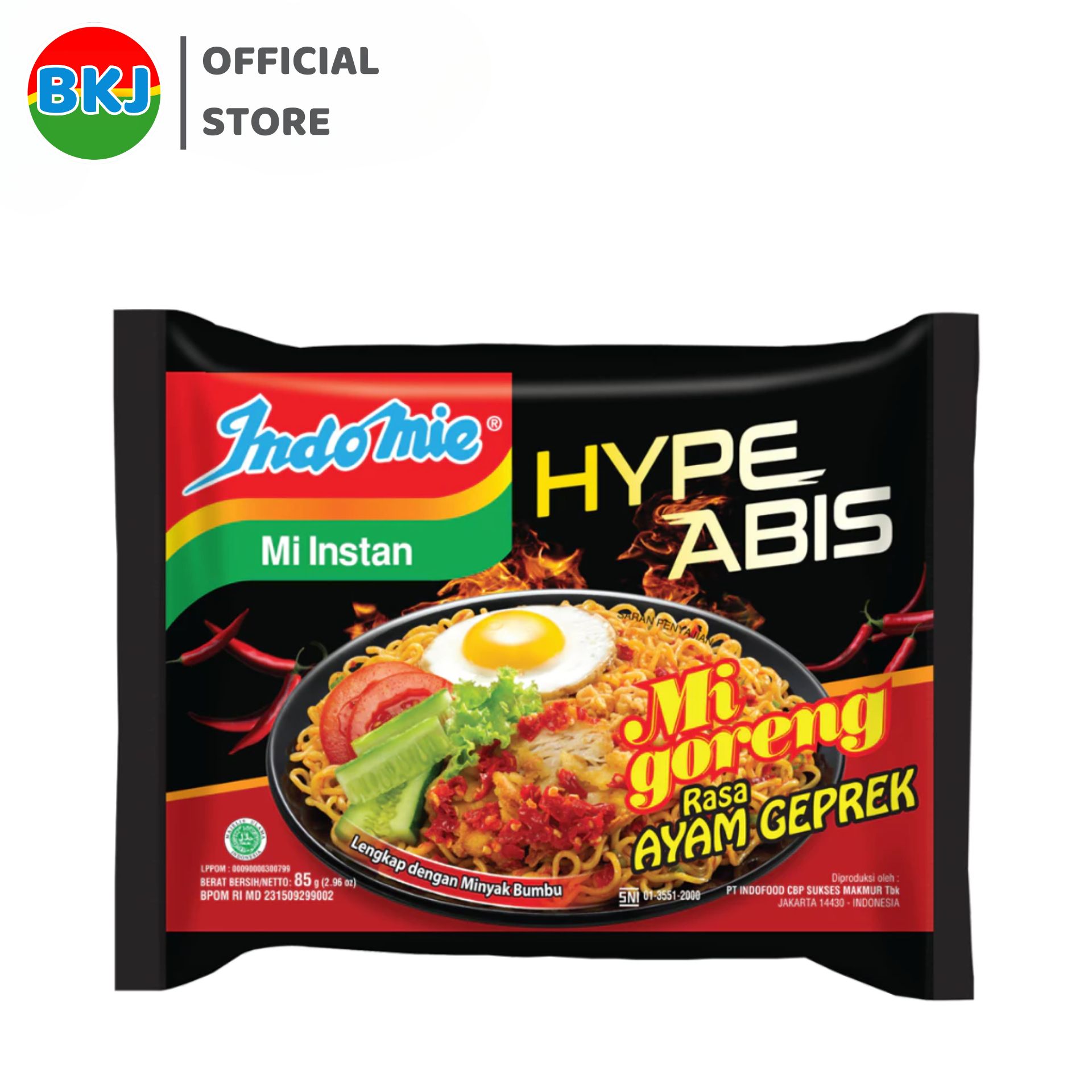 Thùng 40 Gói Mì Trộn Indomie Vị Gà Giòn Siêu Cay 85g