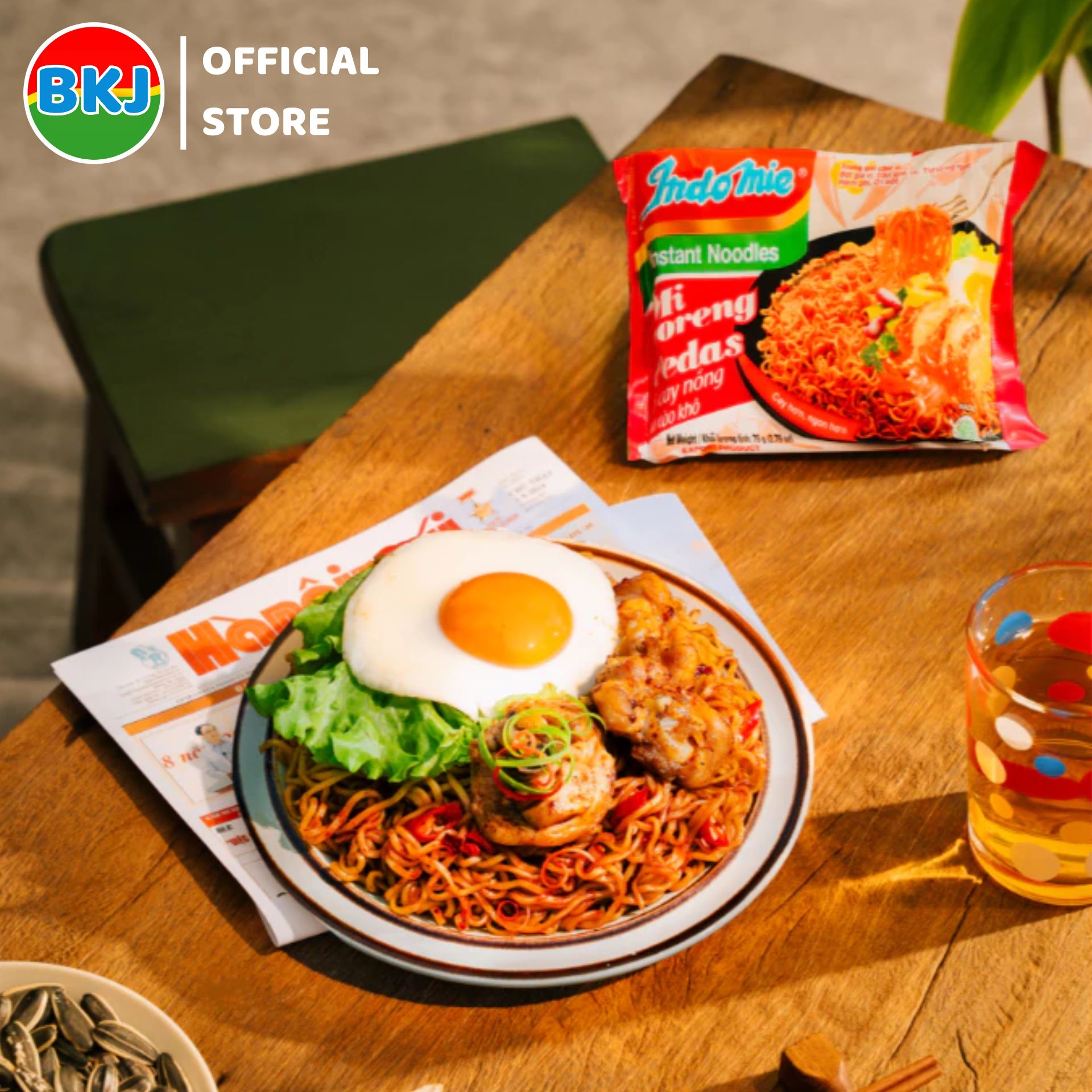 Thùng 40 Gói Mì trộn Indomie Vị Cay Nồng 79g