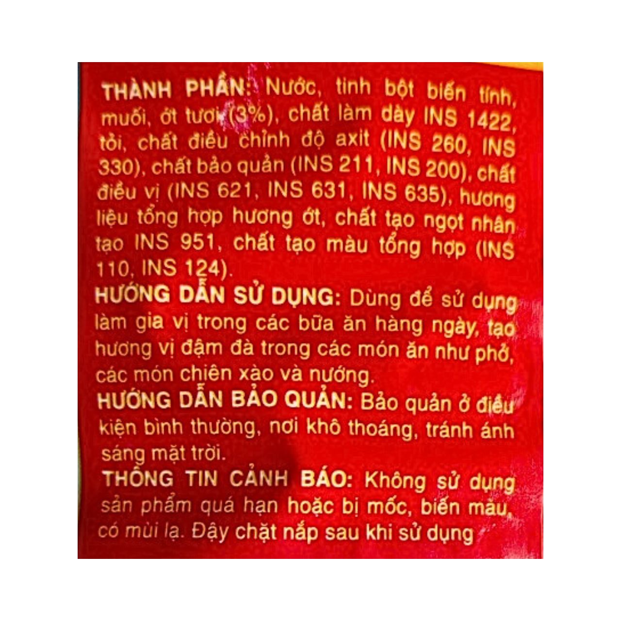 Tương Ớt Bình Minh Gia vị Quê Hương 5 Lít