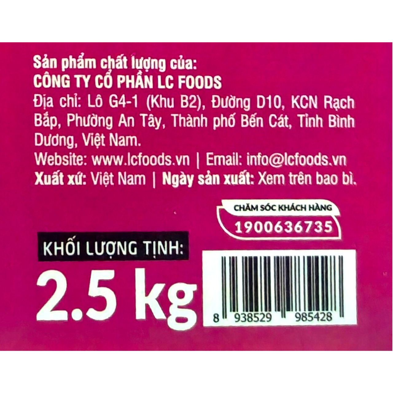 Chả Mực Xoắn Ống Deli Foods 2,5kg (178 Viên)