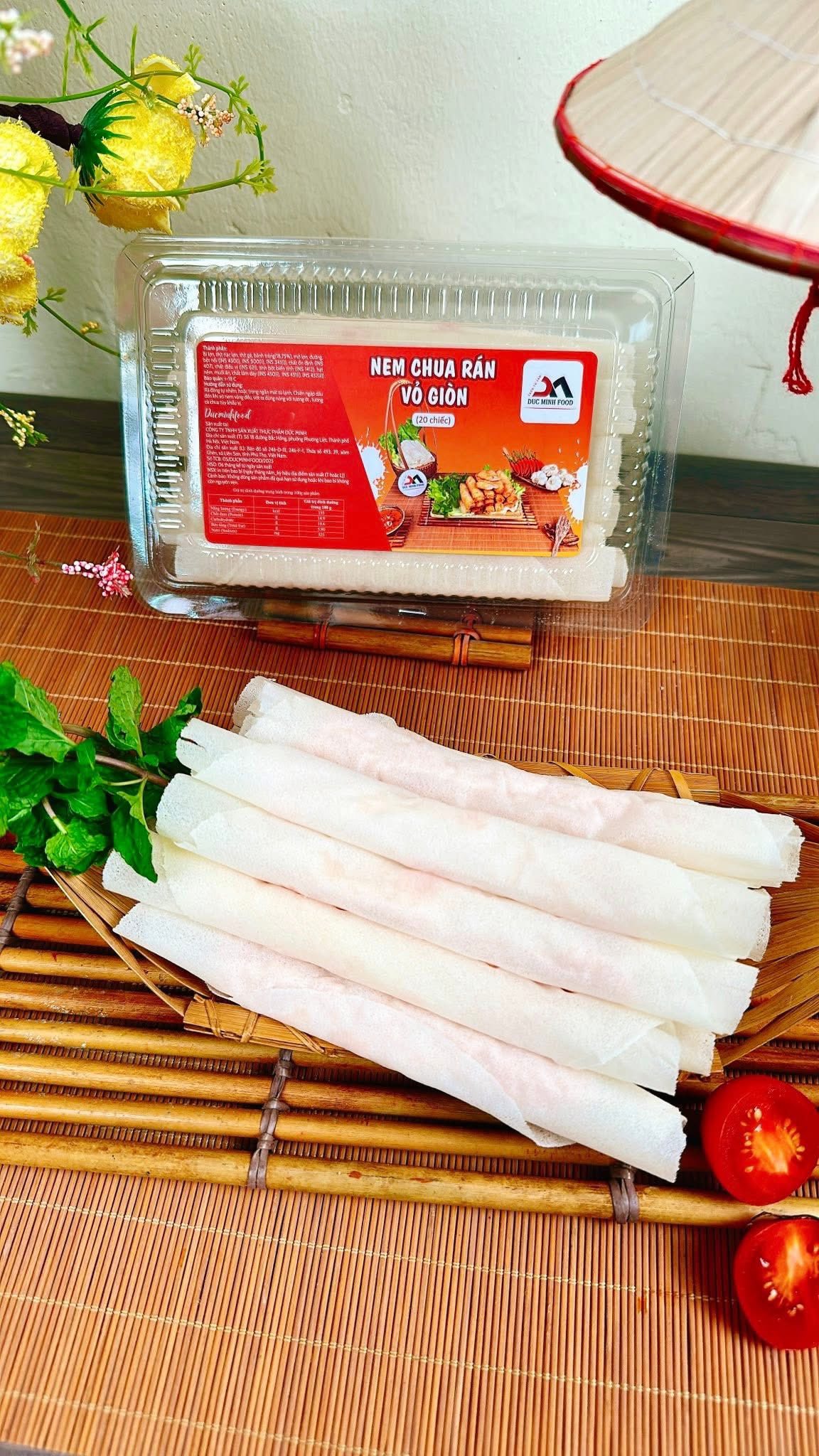 Nem Chua Rán Vỏ Giòn Genz Đức Minh 300g (20 Chiếc)