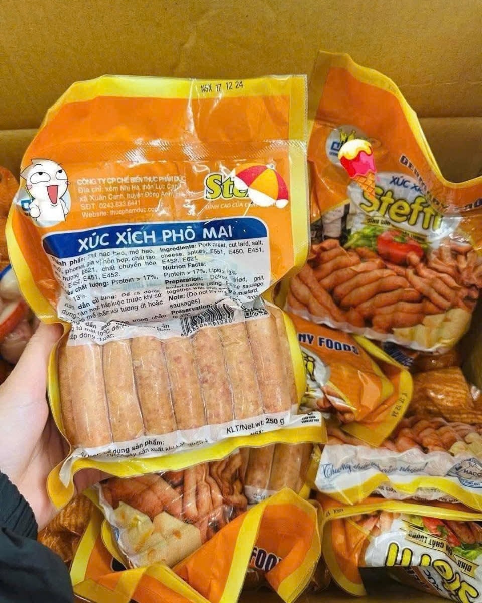 Xúc Xích Phô Mai Steffi Germany 250g (14c) – Hương Vị Đức Hảo Hạng, Phô Mai Tan Chảy