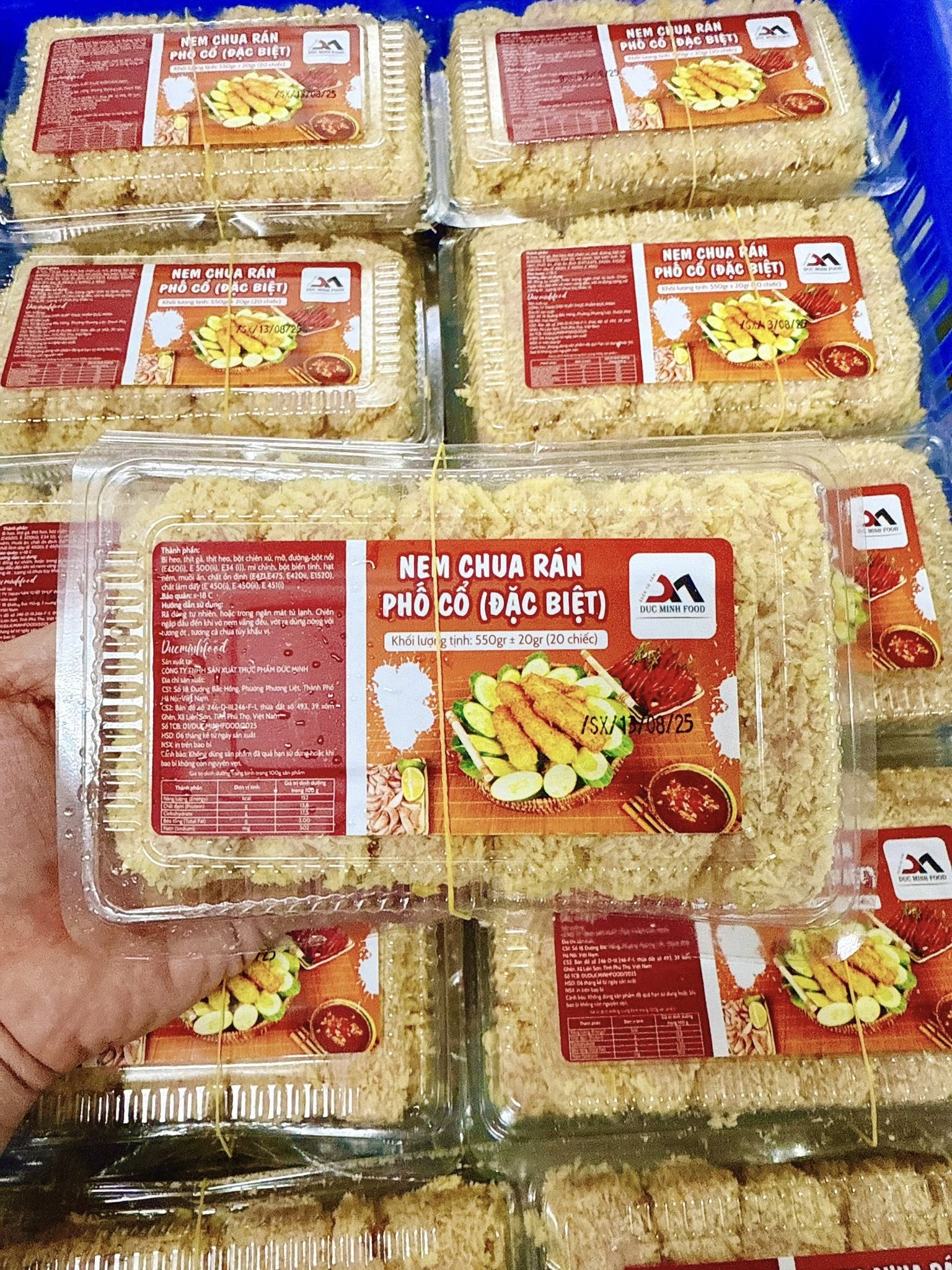 Nem Chua Rán Phố Cổ Đặc Biệt Đức Minh 550g (20 Chiếc)