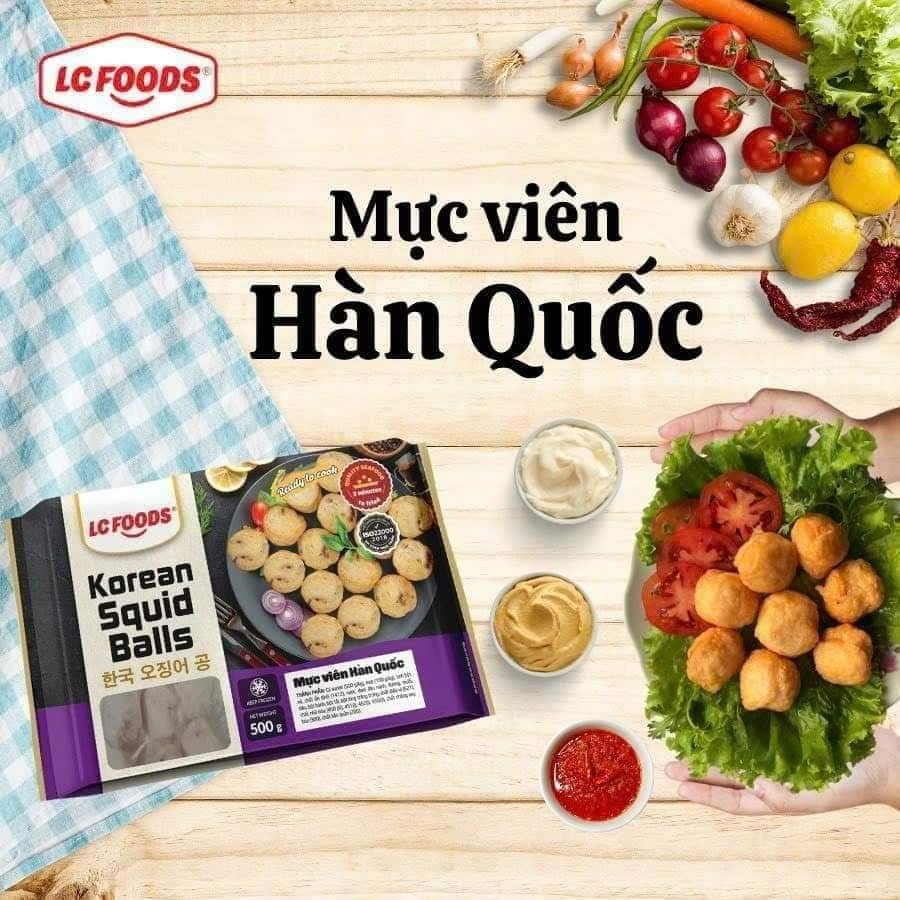 Mực Viên Hàn Quốc LC Foods (Gói 500g)