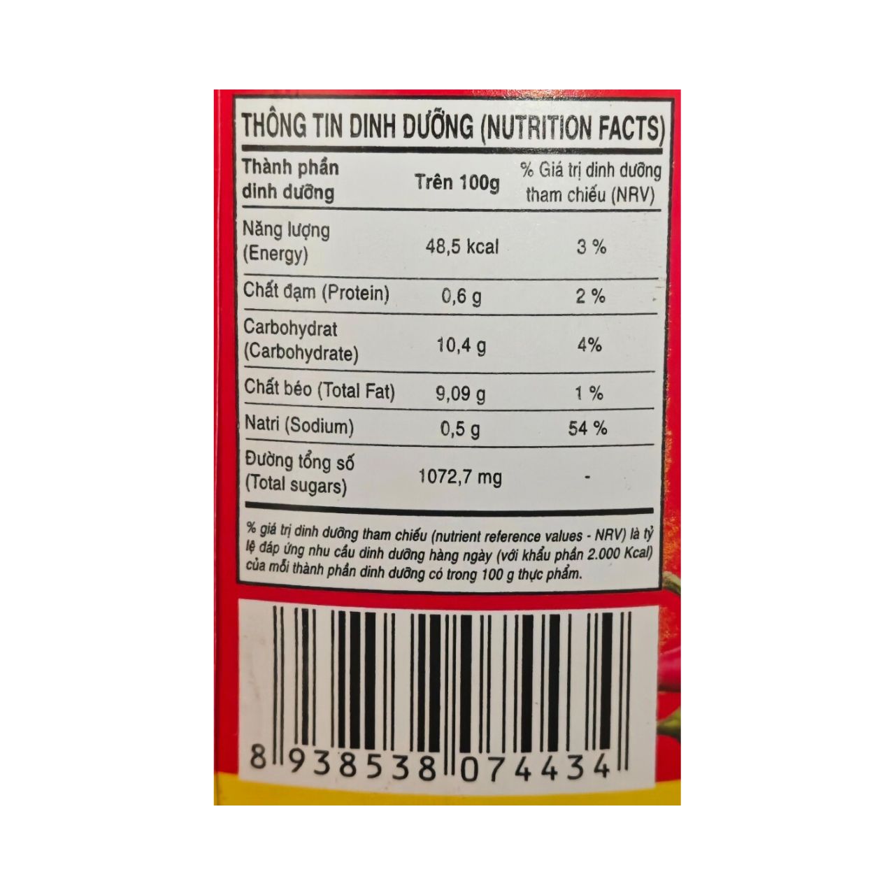 Tương Ớt Bình Minh Gia Vị Quê Hương 2 Lít