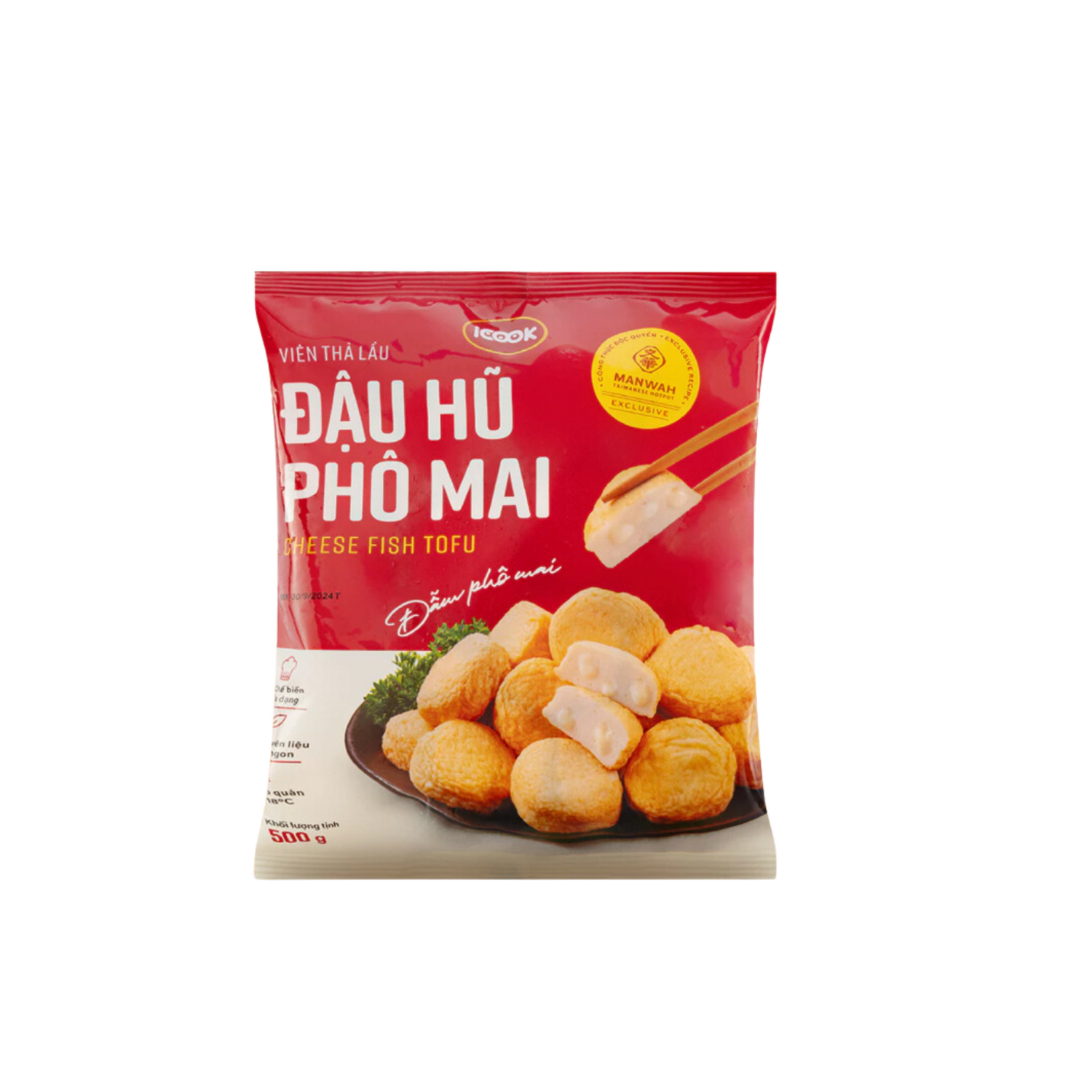 Đậu hũ Phô Mai iCook Golden Gate 500g