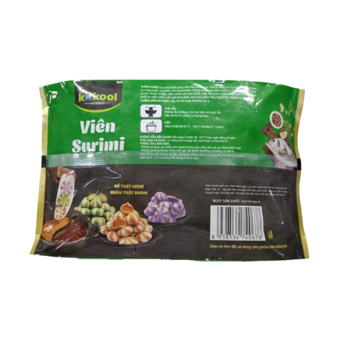 Viên thả lẩu nhân rong biển trứng muối Kitkool 500g