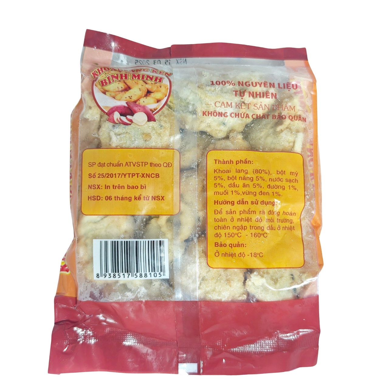 Khoai lang kén Bình Minh 250g