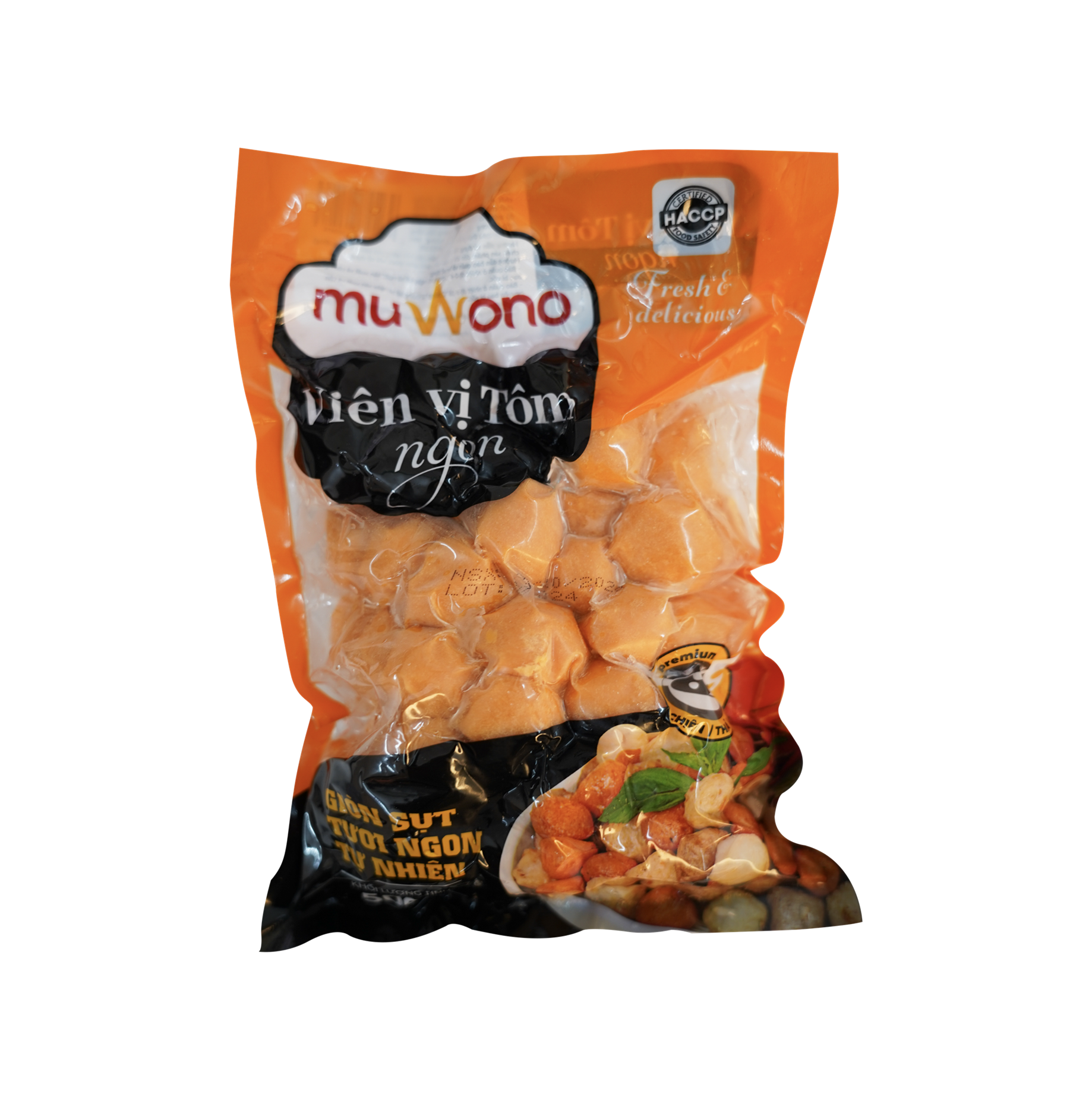 Tôm viên Muwono 500g (80 viên)