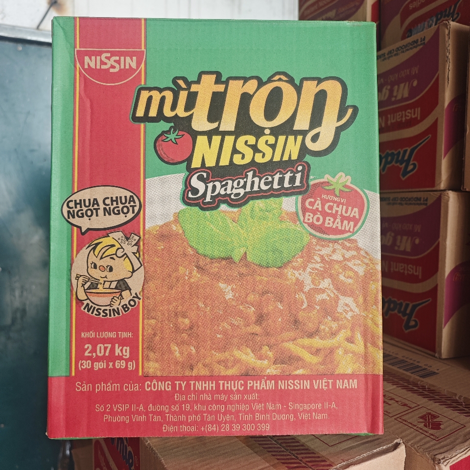 Mì trộn Nissin Spaghetti (30x69g)