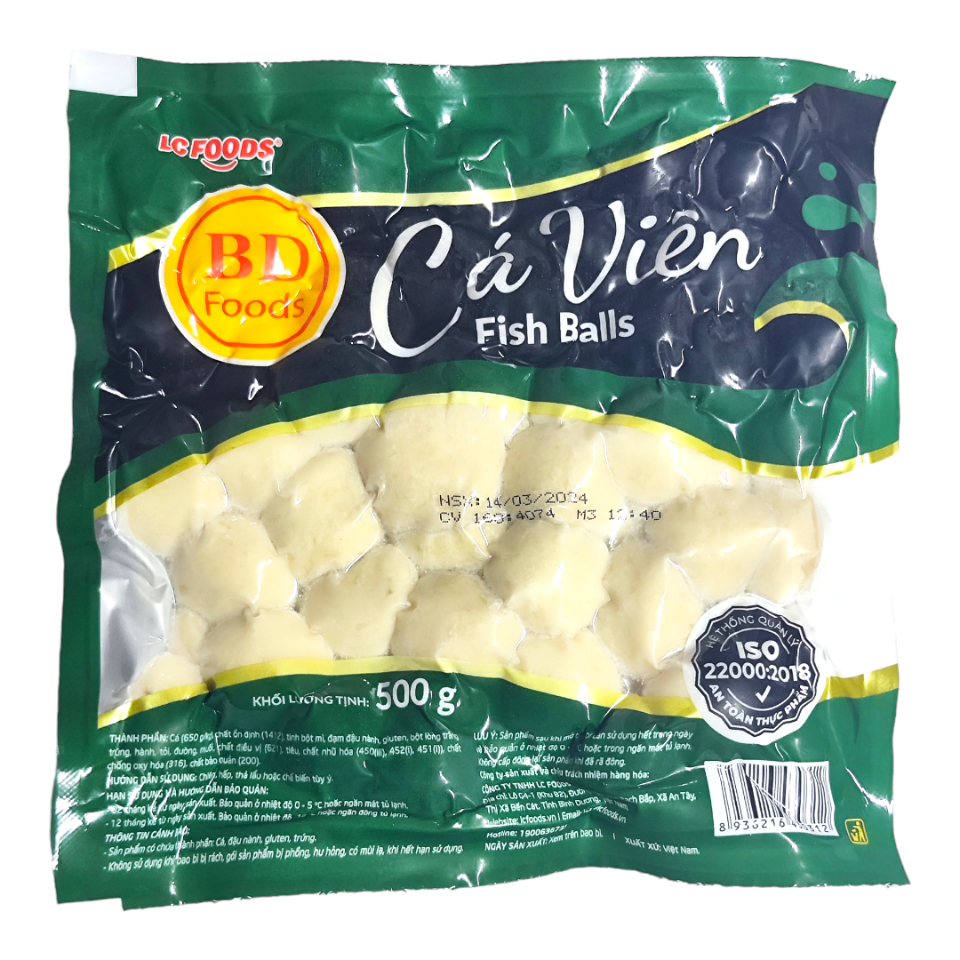 Cá Viên BD Foods 500g (80v)