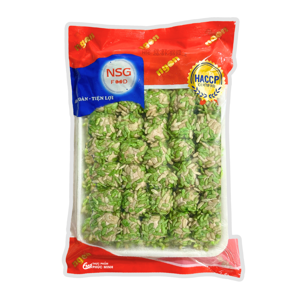 Chả Cá Tẩm Cốm Ô Ngon (Gói 500g - 35 Viên)