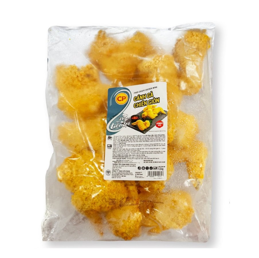 Cánh Gà chiên giòn CP 1,5kg (10Chiếc)