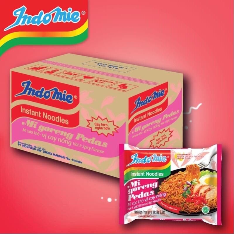 Thùng 40 gói Mì trộn Indomie Cay Nồng 79g