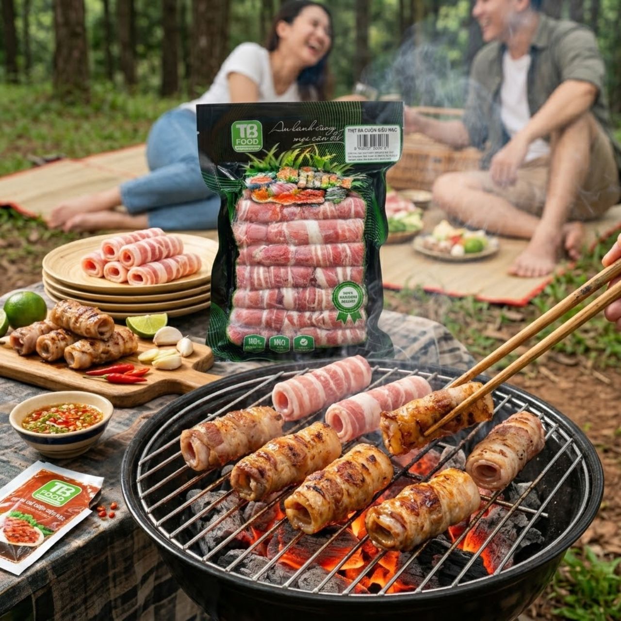Thịt Ba Chỉ Cuộn Siêu Nạc TBFood (Khay 450g) – Giải Pháp "Ít Hao - Giàu Nạc" Cho Menu Cao Cấp
