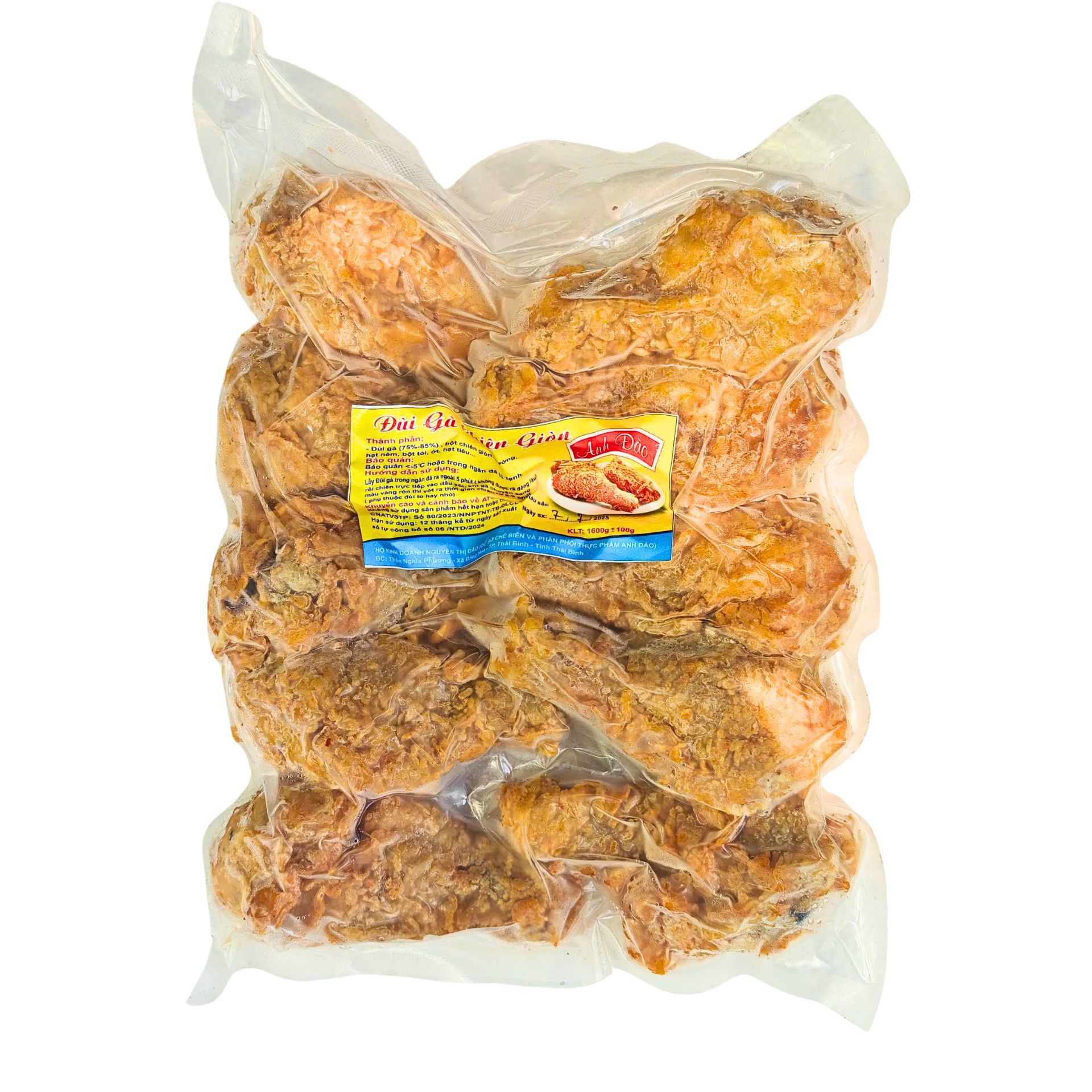 Đùi Gà Tươi Chiên Giòn Anh Đào Foods 1.6kg (10 Chiếc)