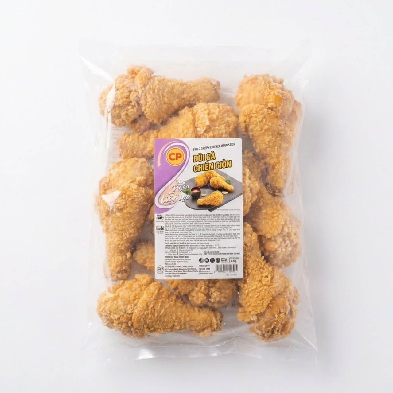 ĐÙI GÀ CHIÊN GIÒN CP (FRIED CRISPY CHICKEN DRUMSTICK) – TÚI 1.4KG