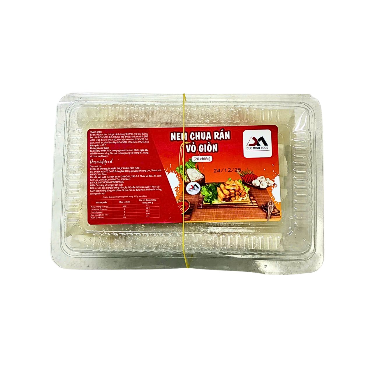 Nem Chua Rán Vỏ Giòn Genz Đức Minh 300g (20 Chiếc)