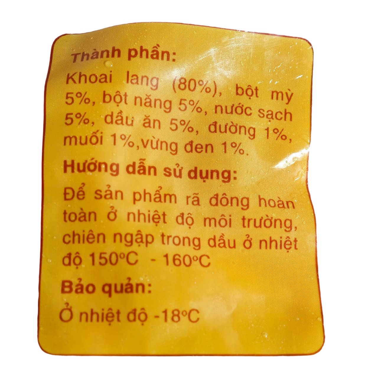 Khoai lang kén Bình Minh 250g