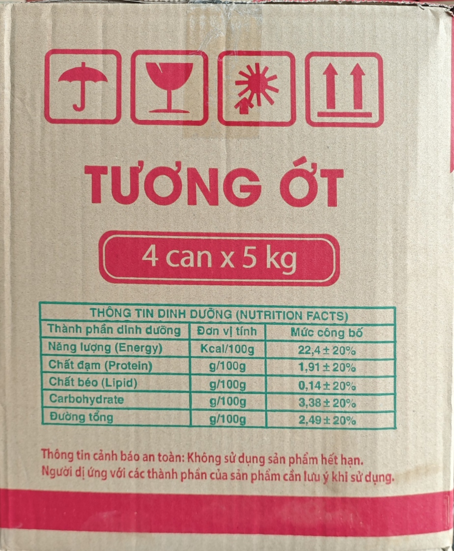 Tương Ớt Đặc Biệt Hưng Phát - Can 5kg